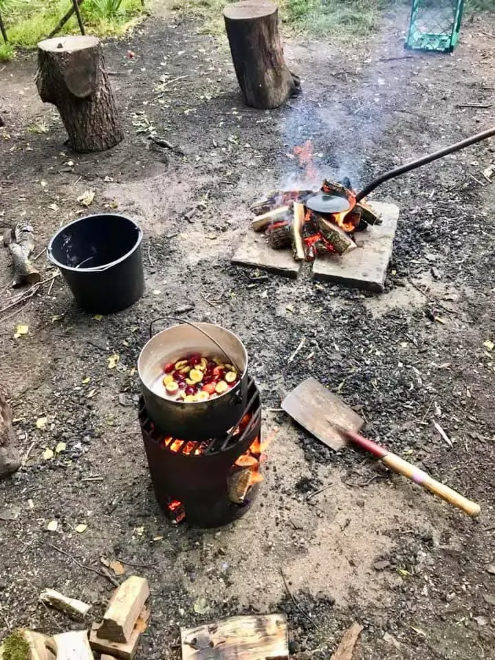 Bålområdet ved Bjørnholthytten